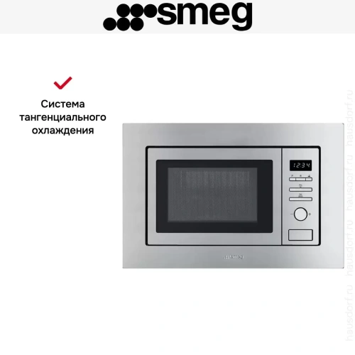Встраиваемая микроволновая печь Smeg FMI020X фото 5