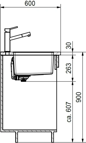 Мойка Franke FEX 110-40 сталь фото 3