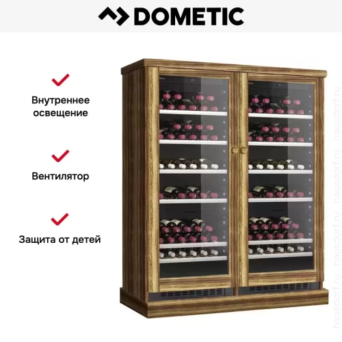 Винный шкаф Dometic C101G Double Wooden Zebrano фото 7