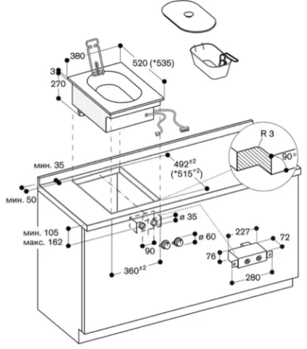Фритюрница Gaggenau VF 414-110 фото 3