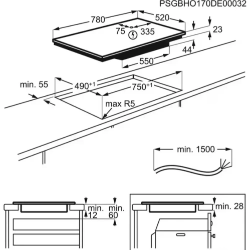Индукционная варочная панель Electrolux EIV83443BW фото 3