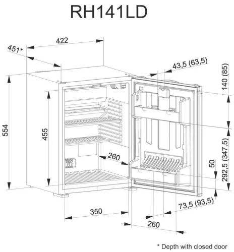 Минибар Dometic RH 141 LD фото 11