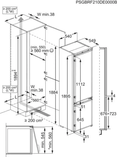 Встраиваемый холодильник Electrolux ENT6MD19S3 фото 8
