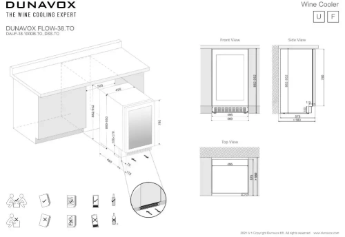 Винный шкаф Dunavox DAUF-38.100DSS фото 2