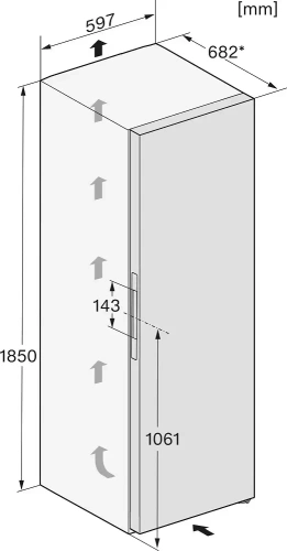 Холодильник Miele KS 4783 DD черный матовый фото 6