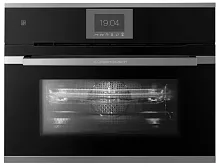 Компактный духовой шкаф с микроволнами Kuppersbusch CBM 6550.0 S3 Silver Chrome