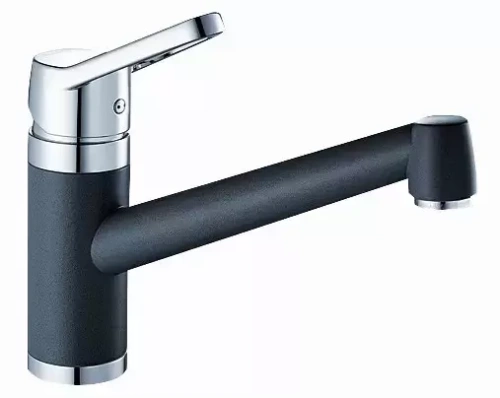 Смеситель Blanco ACTIS Сочетание материалов хром/керамика базальт фото 2