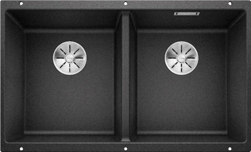 Мойка BLANCO SUBLINE 350/350-U Silgranit антрацит