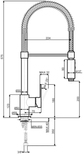 Смеситель Smeg MID5CR фото 3
