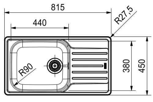 Мойка Franke LNX 611-82 сталь фото 2