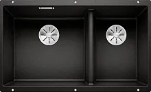 Мойка Blanco SUBLINE 430/270-U с отводной арматурой InFino® черный