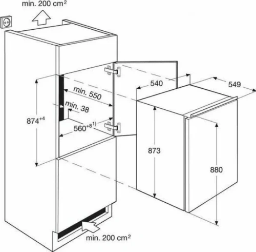 Встраиваемый холодильник Electrolux LRB2AE88S фото 4