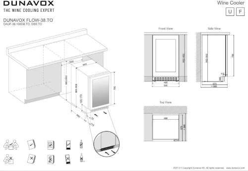 Винный шкаф Dunavox DAUF-38.100DSS.TO фото 4