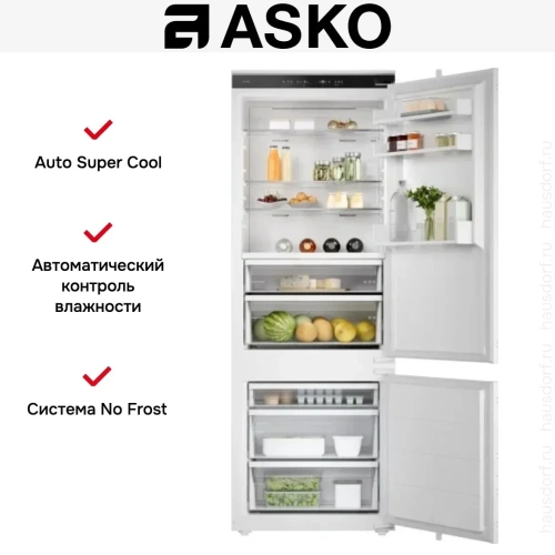 Встраиваемый комбинированный холодильник Asko RBC297SND1 фото 6