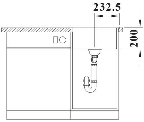 Мойка BLANCO NAYA 45 Silgranit темная скала фото 5