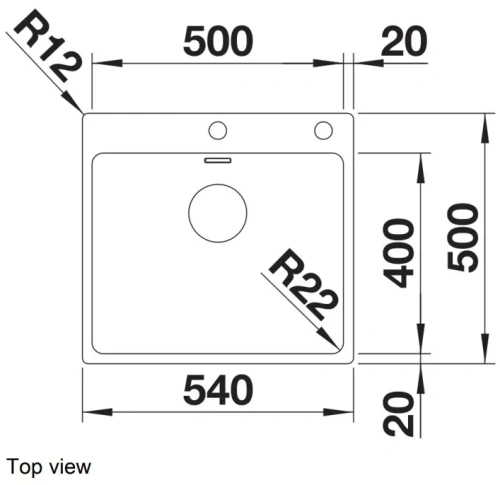 Мойка BLANCO ANDANO 500-IF/A нержавеющая сталь, клапан-автомат фото 6