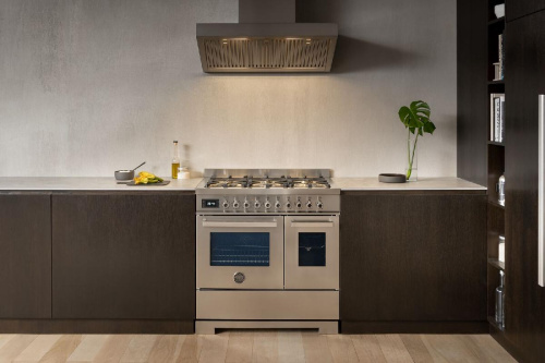 Варочный центр Bertazzoni, 6 газовых конфорок, два многофункциональных электрических шкафа, 90 см, нержавеющая сталь Нержавеющая сталь фото 3