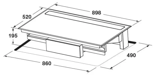 Варочная панель с встроенной вытяжкой Fulgor Milano FCLHD 9041 HID TS BK2 фото 10