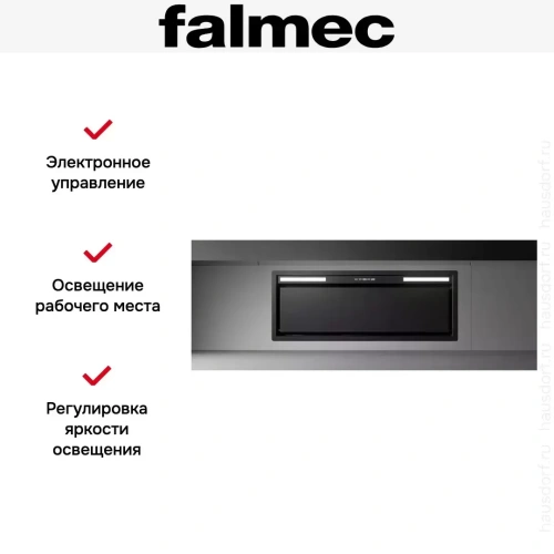 Встраиваемая вытяжка Falmec Design GRUPPO INCASSO PLUS 105 BL фото 2