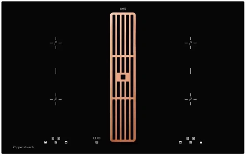 Индукционная варочная панель с вытяжкой Kuppersbusch KMI 8500.0 SR Copper