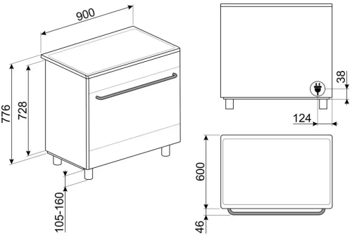 Варочный центр Smeg CG90CIXT фото 2
