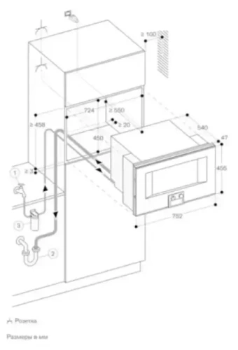 Комбинированный духовой шкаф-пароконвектомат Gaggenau BS485112 фото 2