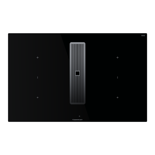 Индукционная варочная панель с вытяжкой KMI 8350.0 SR серебристый хром Куперсбуш / Kuppersbusch