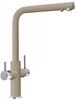 Смеситель Franke Neptune Clear Water хром/миндаль