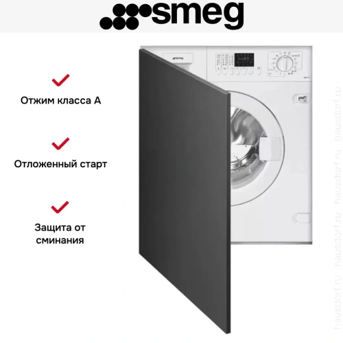 Встраиваемая стирально-сушильная машина Smeg LSIA147S фото 4