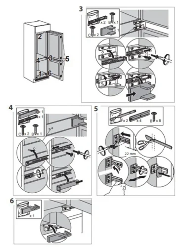 Встраиваемый холодильник Franke FCB 320 TNF NE E фото 5