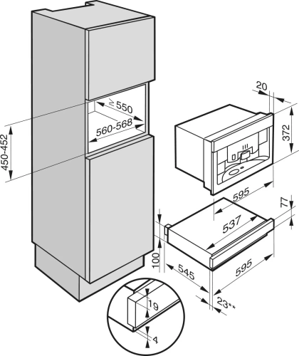Подогреватель Miele EGW6210 EDST/CLST сталь фото 2