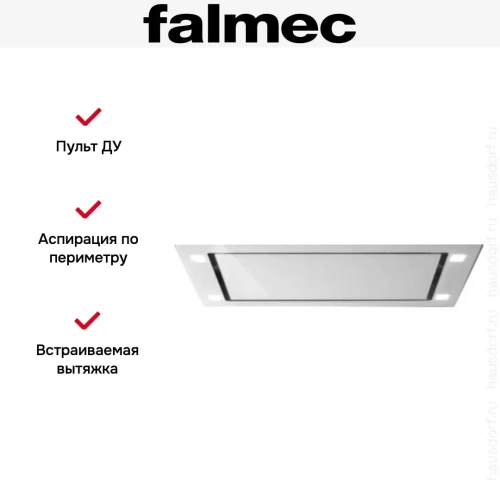 Встраиваемая вытяжка Falmec Design+ Sirio 90 White фото 6