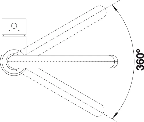 Смеситель Blanco MIDA 526649 Silgranit матовый черный фото 4