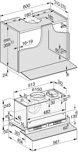 Встраиваемая вытяжка Miele DAS 4640 фото 6