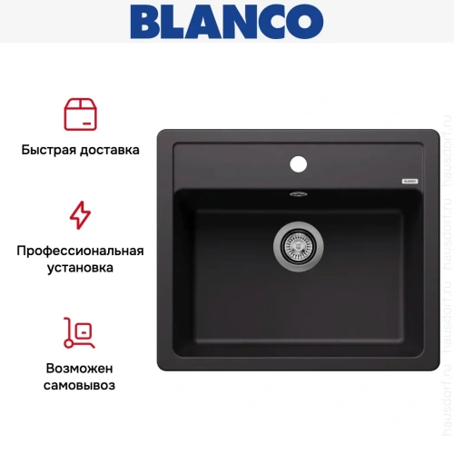 Мойка BLANCO LEGRA 6 Silgranit черный фото 9