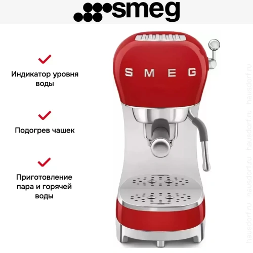 Кофемашина Smeg ECF02RDEU фото 9