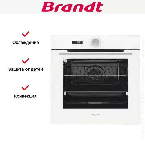 Встраиваемый духовой шкаф Brandt BOP7537W фото 6