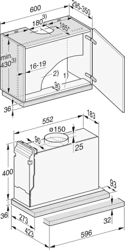Встраиваемая вытяжка Miele DAS 2620 фото 7