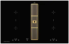 Индукционная варочная панель с вытяжкой Kuppersbusch KMI 8500.0 SR Gold