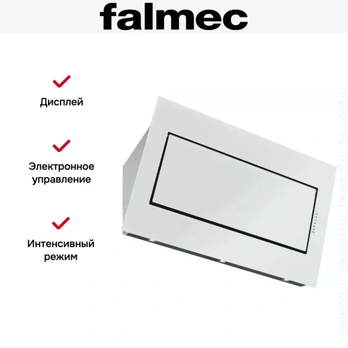 Вытяжка Falmec Quasar 80 Vetro (800) stec white фото 4
