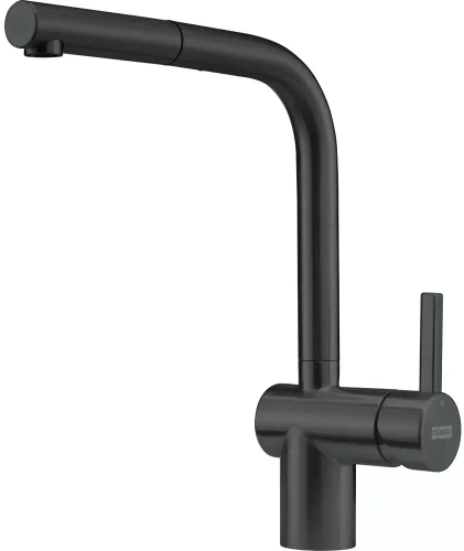 Смеситель Franke Atlas Neo чёрный Industrial, выдвижной шланг