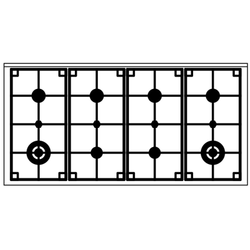 Кухонный блок Pro Line ILVE L128WM3/WH белый (фурн. сатинированная сталь) фото 2