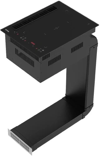 Индукционная варочная панель с интегрированной вытяжкой Korting HIBH 40980 NB фото 2