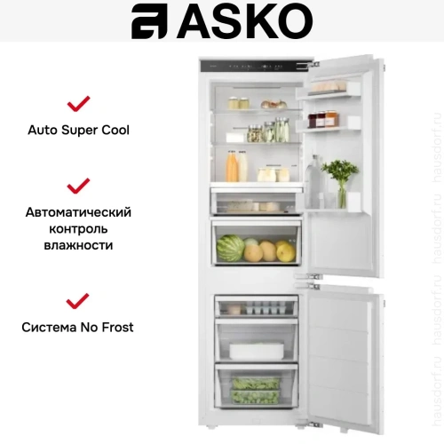 Встраиваемый комбинированный холодильник Asko RBC276DNC1 фото 6