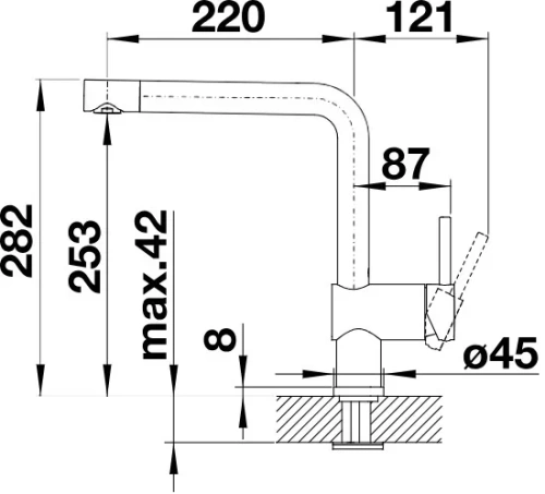 Смеситель Blanco LINUS 526149 Silgranit черный фото 3