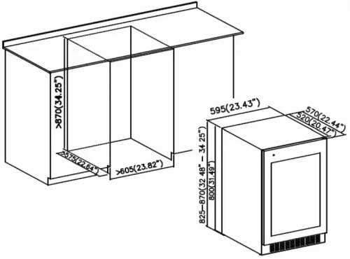 Винный шкаф Korting KFW 803 DB GN фото 6