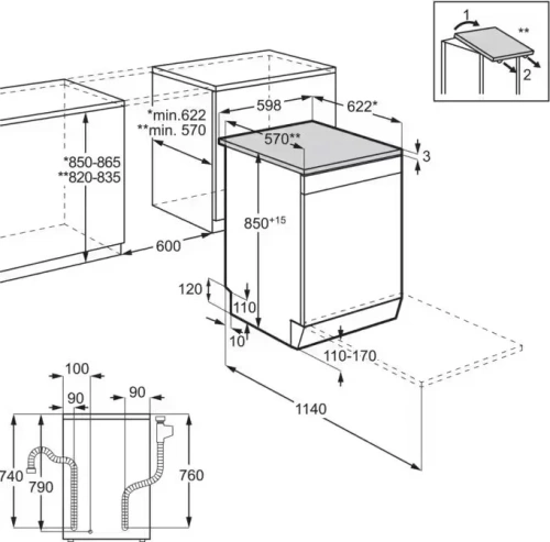 Посудомоечная машина Electrolux ESA47210SX фото 7