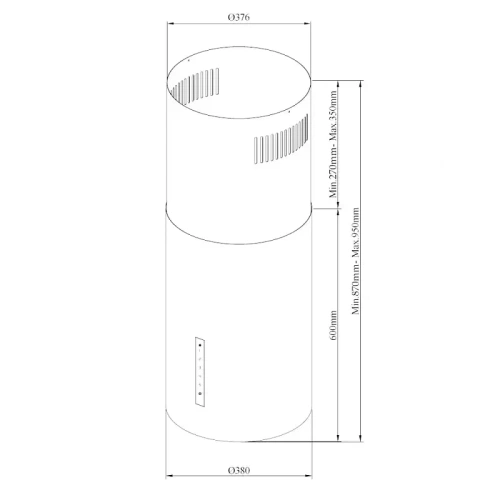 Островная вытяжка Korting KHA 39970 W Cylinder фото 5