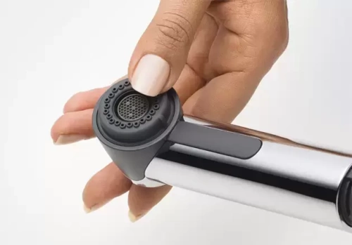 Смеситель Blanco ACTIS Сочетание материалов хром/керамика базальт фото 5