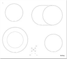 Электрическая варочная панель Korting HK 62051 BW